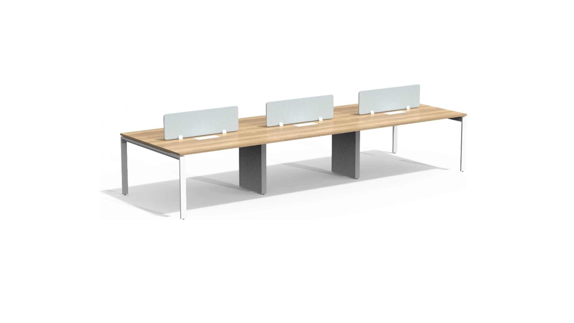 6-seater face to face workstation with laminated table top